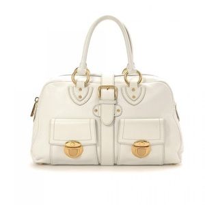Marc Jacobs Creme Venetia Satchel w Gold Hardware